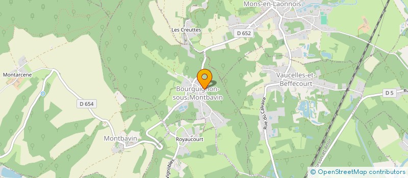 localisation de l'entreprise SCI FBDC  BOURGUIGNON-SOUS-MONTBAVIN