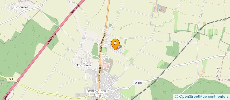 localisation de l'entreprise SCI FBEL  BEAUVOIR-SUR-NIORT