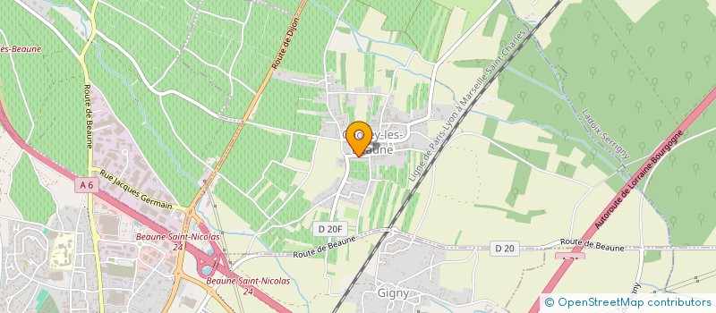 localisation de l'entreprise SCI FBEM IMMOBILIER  CHOREY-LES-BEAUNE