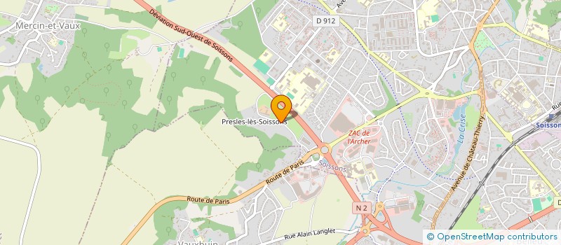 localisation de l'entreprise SCI FBG  PASLY