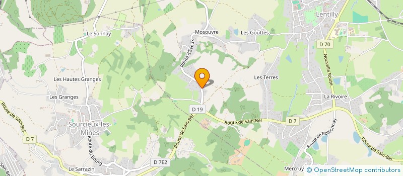 localisation de l'entreprise SCI FBGC IMMO  LENTILLY