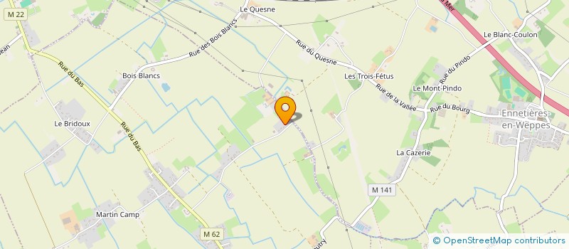 localisation de l'entreprise SCI FBH  ENNETIERES-EN-WEPPES