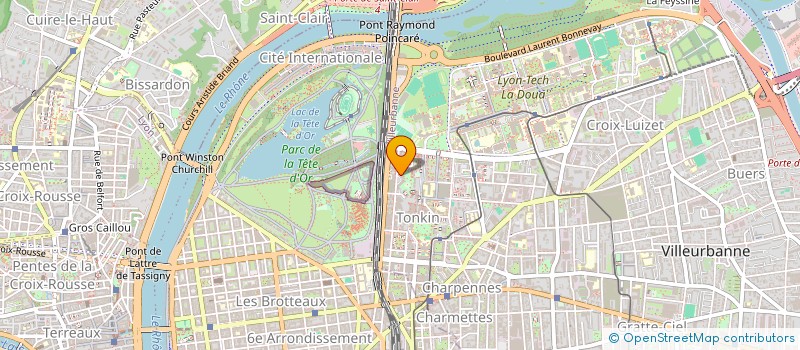 localisation de l'entreprise SCI FBHJ  VILLEURBANNE