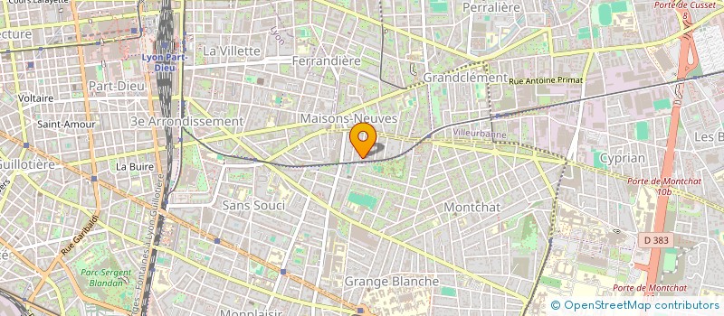 localisation de l'entreprise SCI FBI  LYON