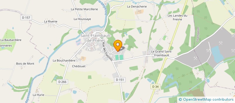 localisation de l'entreprise SCI FBI  SAINT-FRAIMBAULT-DE-PRIERES