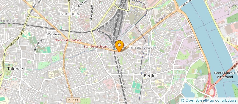 localisation de l'entreprise SCI FBIJ à BEGLES