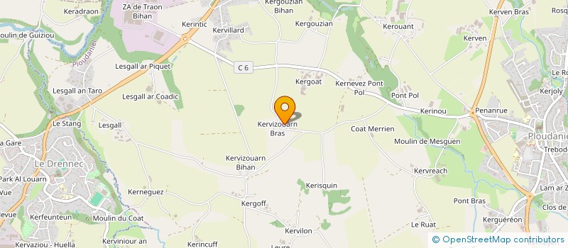 localisation de l'entreprise SCI FBK  PLOUDANIEL