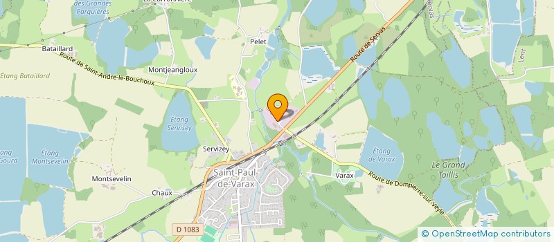 localisation de l'entreprise SCI FBKS  SAINT-PAUL-DE-VARAX