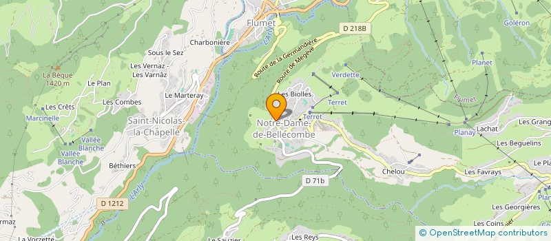 localisation de l'entreprise SCI FBLB  NOTRE-DAME-DE-BELLECOMBE