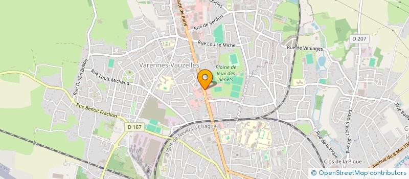 localisation de l'entreprise SCI FBMCB  VARENNES-VAUZELLES