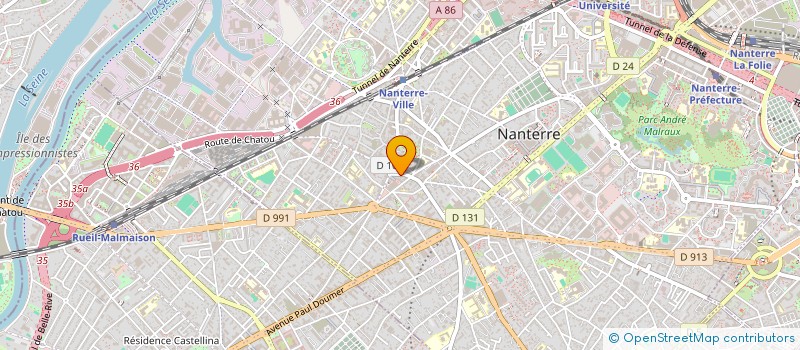 localisation de l'entreprise SCI FBMI  NANTERRE