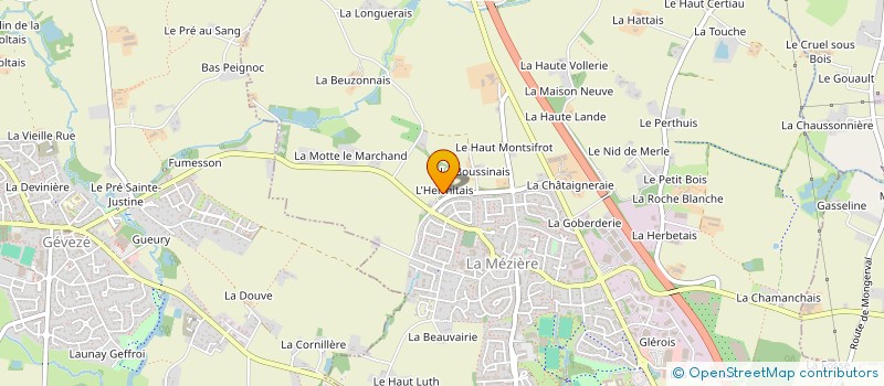localisation de l'entreprise SCI FBMTC  LA MEZIERE
