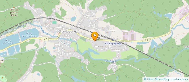 localisation de l'entreprise SCI FBMY  CHAMPAGNEY