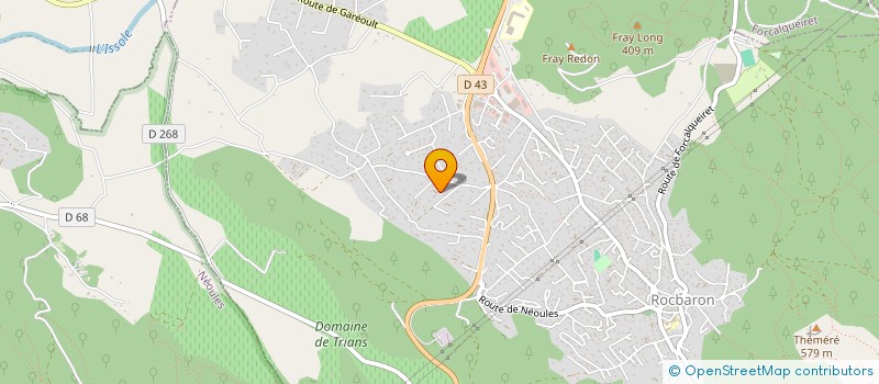 localisation de l'entreprise SCI FBS  ROCBARON