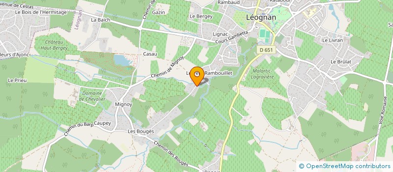 localisation de l'entreprise SCI FBTA  LEOGNAN