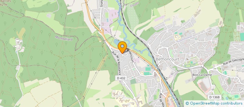 localisation de l'entreprise SCI FC  BETHONCOURT