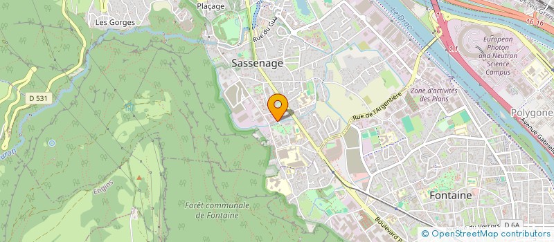 localisation de l'entreprise SCI FC IMMO  SASSENAGE