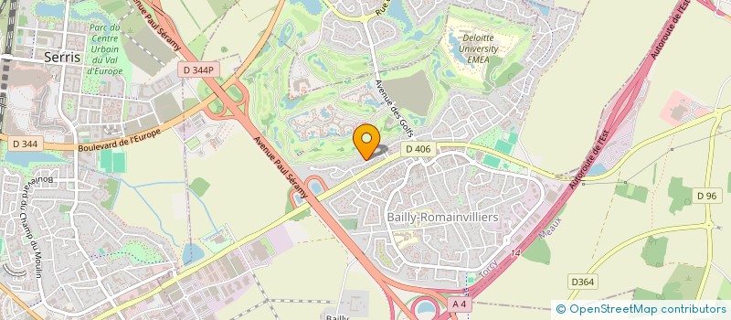 localisation de l'entreprise SCI FC JEA  BAILLY-ROMAINVILLIERS