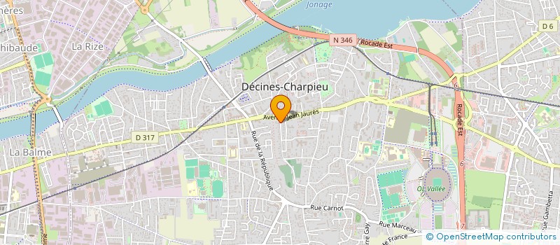 localisation de l'entreprise SCI FC PATRIMO  DECINES-CHARPIEU