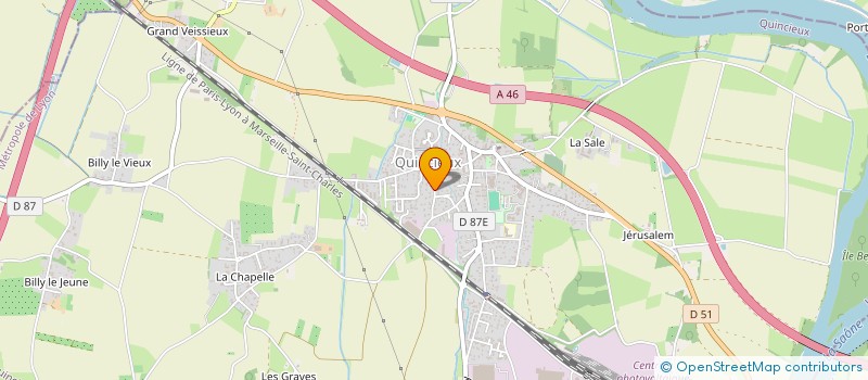 localisation de l'entreprise SCI FC2D  QUINCIEUX