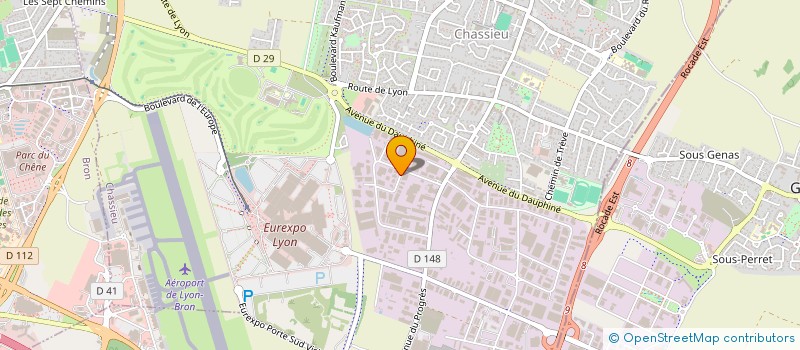 localisation de l'entreprise SCI FC2D  CHASSIEU