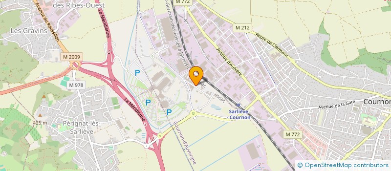 localisation de l'entreprise SCI FCA VISION  COURNON-D'AUVERGNE