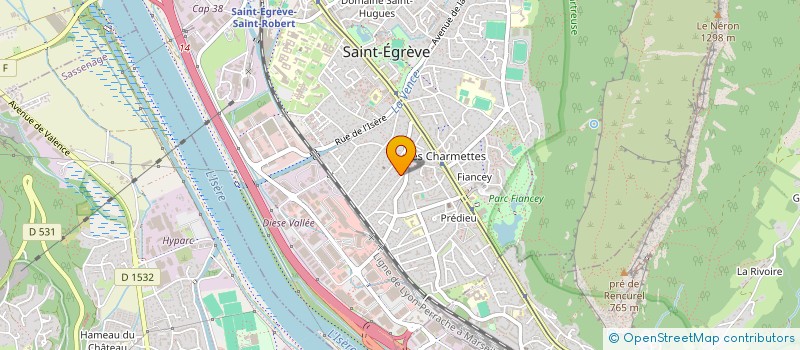 localisation de l'entreprise SCI FCAF  SAINT-EGREVE