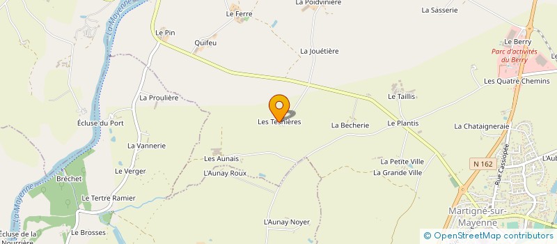 localisation de l'entreprise SCI FCAS  MARTIGNE-SUR-MAYENNE