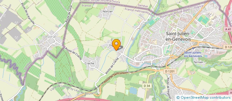 localisation de l'entreprise SCI FCB 74  SAINT-JULIEN-EN-GENEVOIS