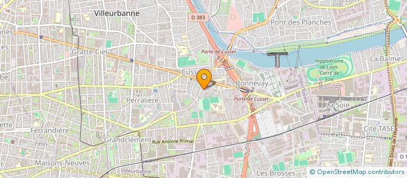 localisation de l'entreprise SCI FCBX  VILLEURBANNE