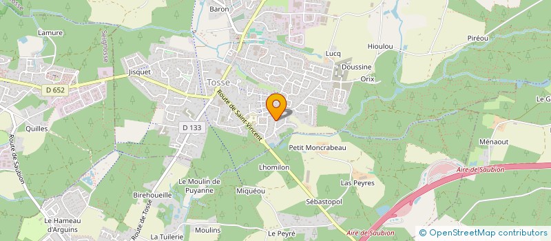 localisation de l'entreprise SCI FCF  TOSSE