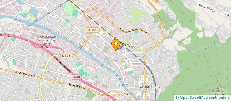 localisation de l'entreprise SCI FCFA  CLUSES