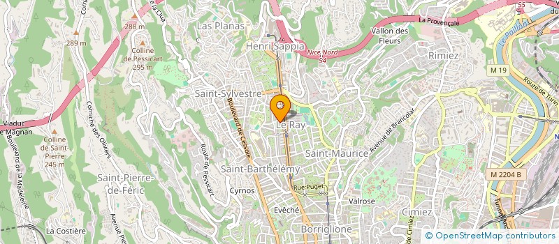 localisation de l'entreprise SCI FCG LAZZARI à NICE