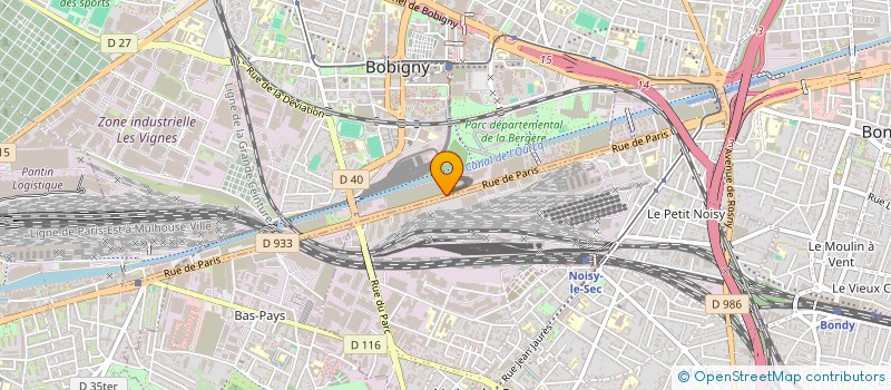 localisation de l'entreprise SCI FCI à BOBIGNY