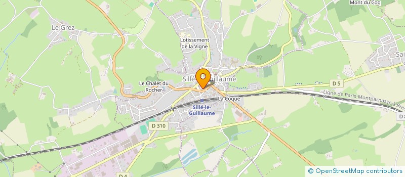 localisation de l'entreprise SCI FCJ  SILLE-LE-GUILLAUME