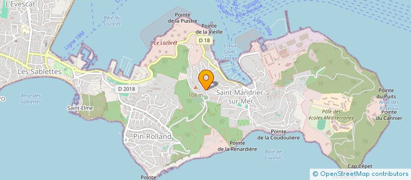 localisation de l'entreprise SCI FCJ  SAINT-MANDRIER-SUR-MER