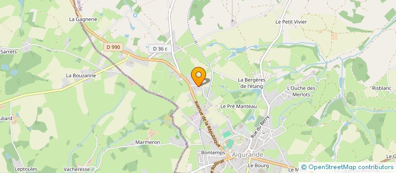 localisation de l'entreprise SCI FCJJ à AIGURANDE