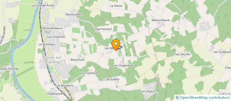 localisation de l'entreprise SCI FCLG  BUSSAC-SUR-CHARENTE