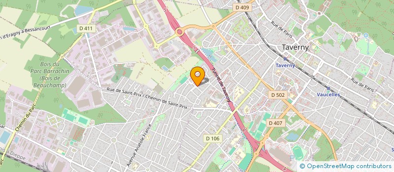 localisation de l'entreprise SCI FCNS IMMO  TAVERNY