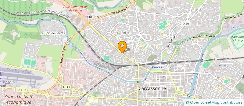 localisation de l'entreprise SCI FCP BEAUTE  CARCASSONNE