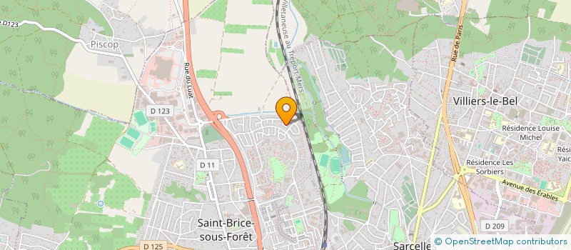 localisation de l'entreprise SCI FCP INVEST à SAINT-BRICE-SOUS-FORET