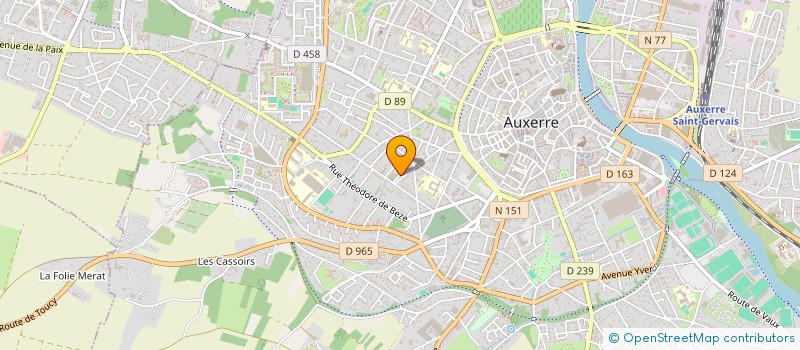localisation de l'entreprise SCI FCR à AUXERRE