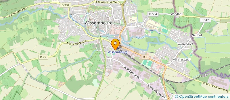 localisation de l'entreprise SCI FCT  WISSEMBOURG