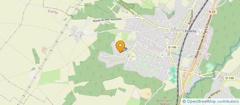 localisation de l'entreprise SCI FCV  ETRECHY