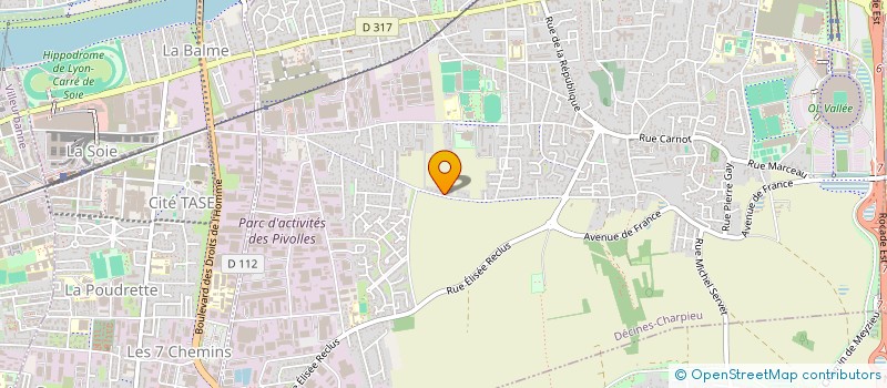 localisation de l'entreprise SCI FCVD  DECINES CHARPIEU