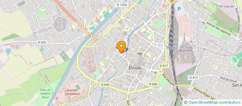 localisation de l'entreprise SCI FD à DOUAI