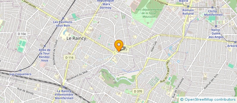 localisation de l'entreprise SCI @FD à LE RAINCY