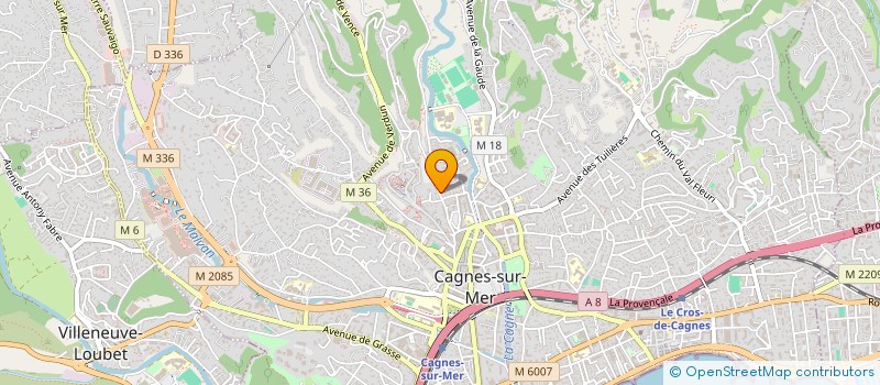 localisation de l'entreprise SCI FD à CAGNES-SUR-MER