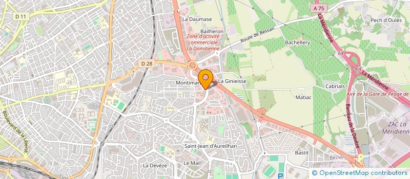 localisation de l'entreprise SCI FD à BEZIERS