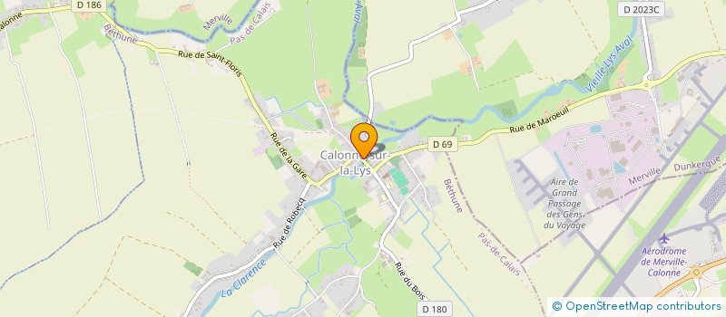 localisation de l'entreprise SCI FD  CALONNE-SUR-LA-LYS